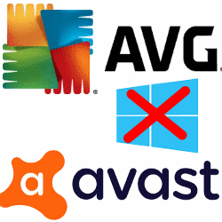 Avast en AVG updates Windows 10